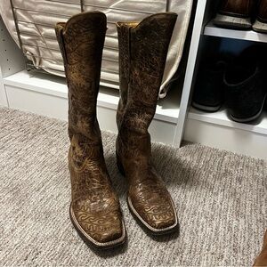 Brown Leather Cowboy Boots